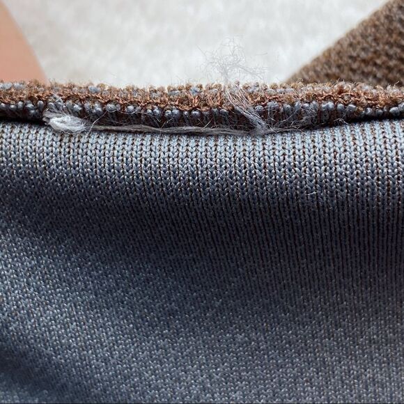 The North Face 1/4 Zip Long Sleeve Shirt Brown Gray - Picture 5 of 10